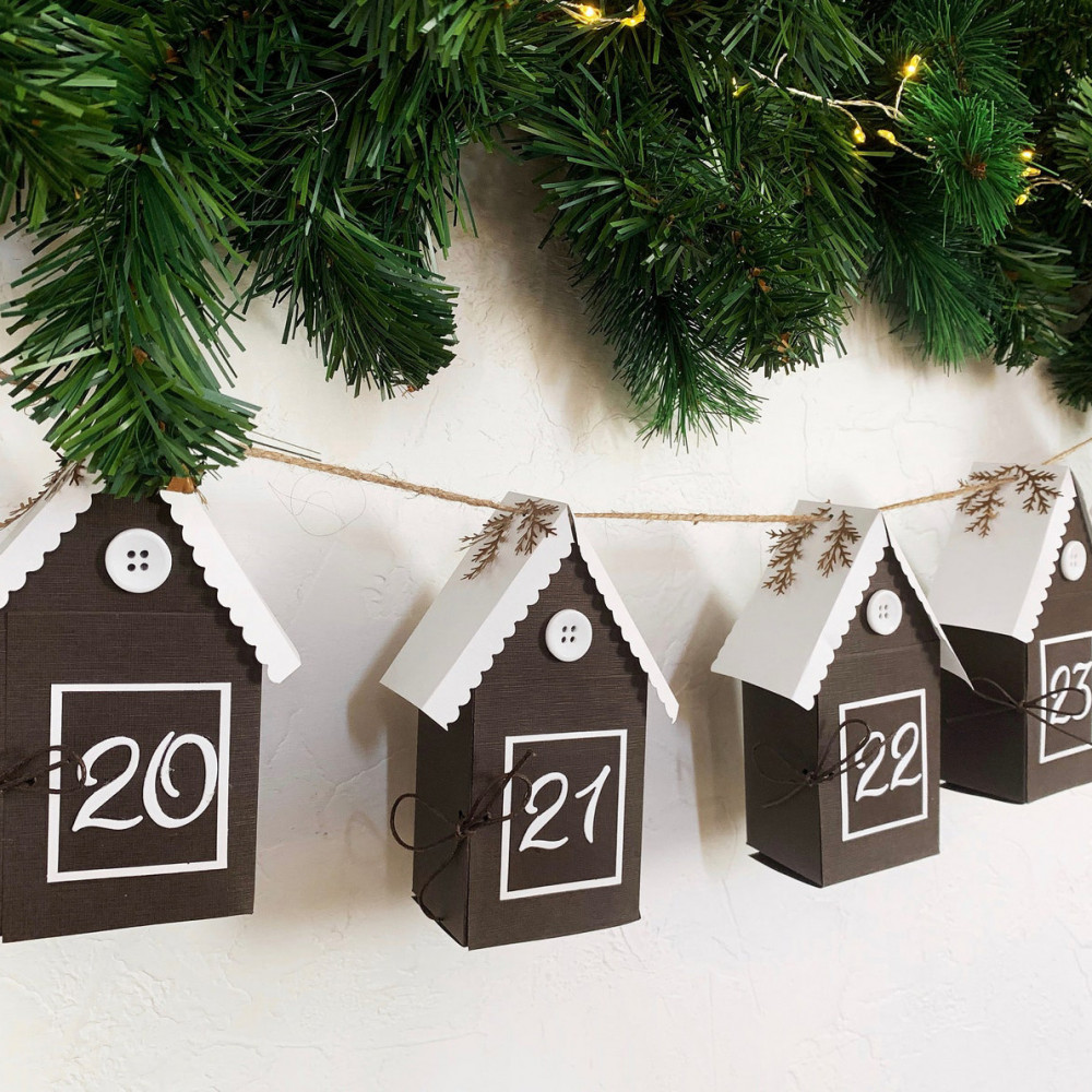 DIY Advent calendar kit garland - Christmas tree