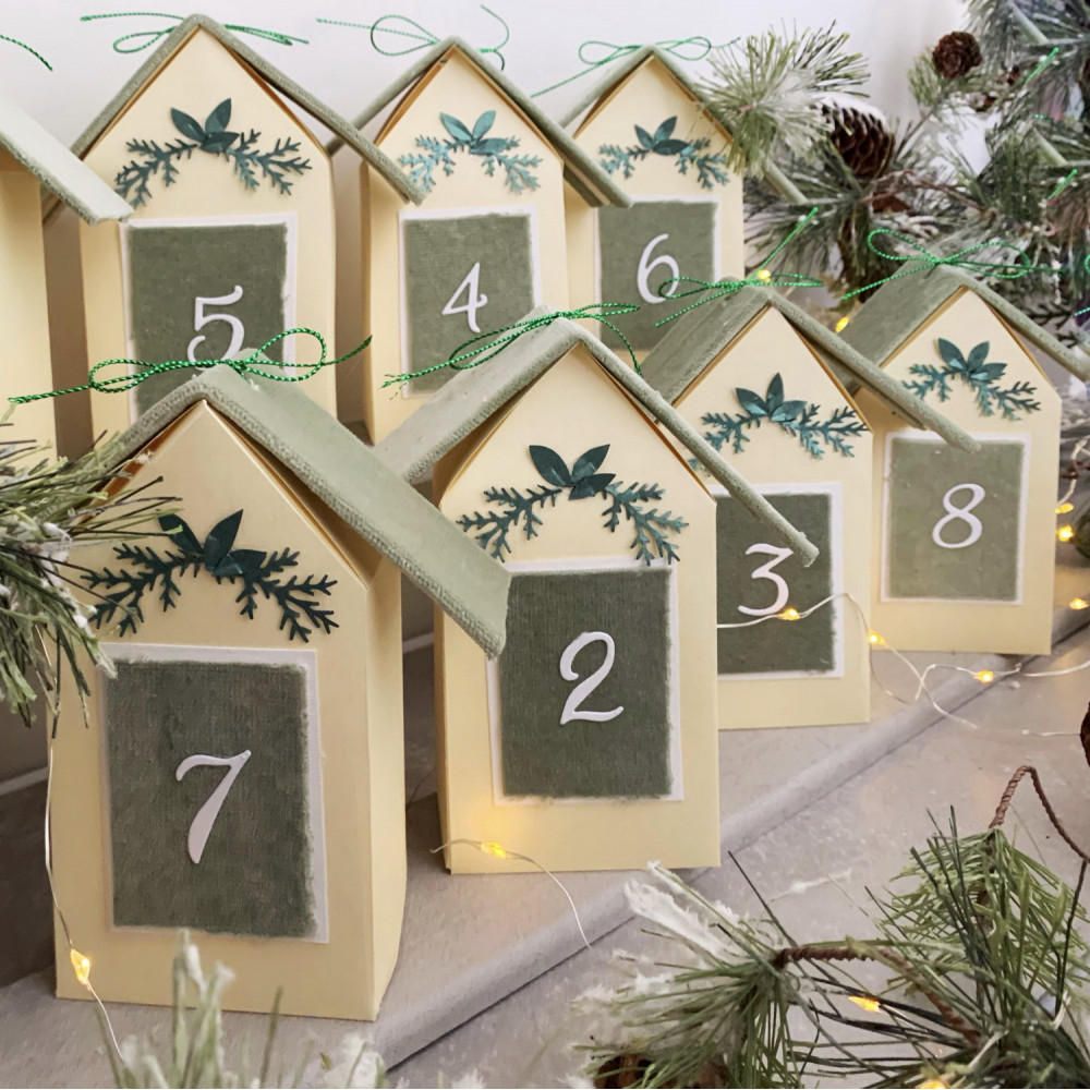 DIY Advent calendar kit Christmas village 37-24