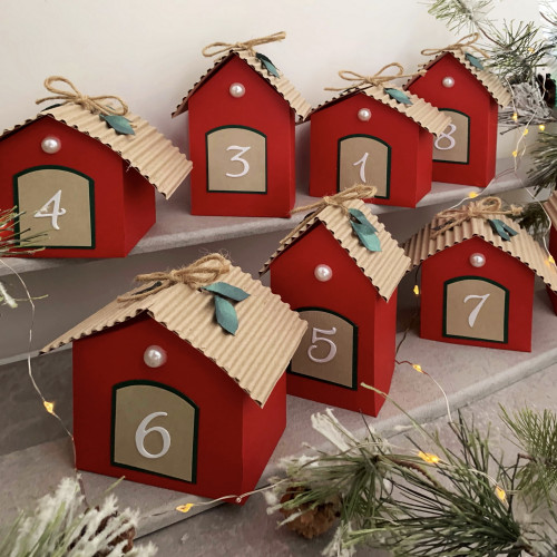 DIY Advent calendar kit Christmas village 39-24