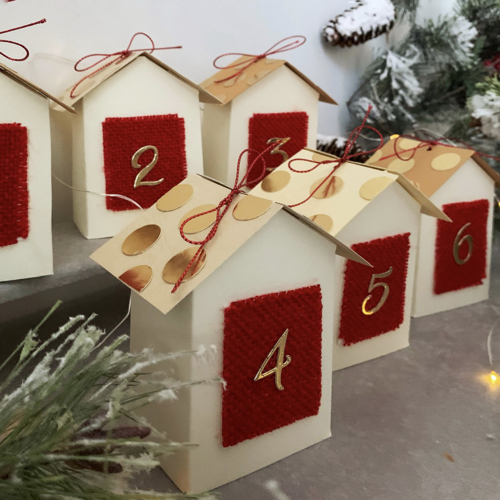 DIY Advent calendar kit Christmas village 48-24