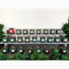 DIY Advent calendar kit Train - green with a red locomotive