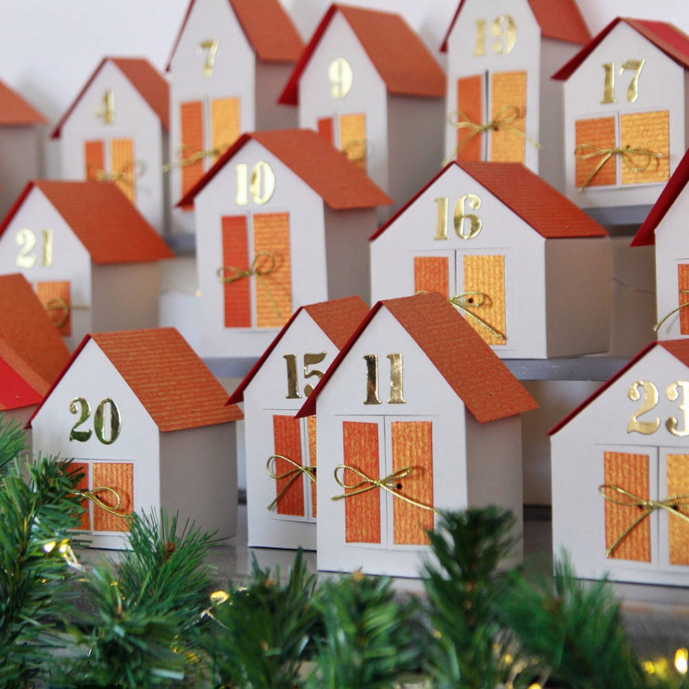 DIY Advent calendar kit - town