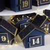 DIY Advent calendar kit Christmas village - navy blue - 24
