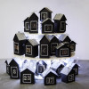 DIY Advent calendar kit Christmas village - black