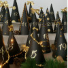 DIY Advent calendar kit - Christmas Trees gold 31 - Style 1