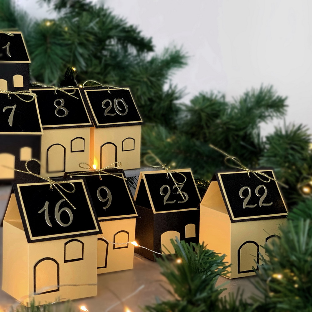 DIY Advent calendar kit Christmas village11-24