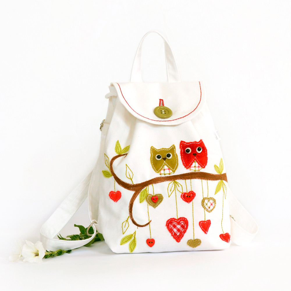 Applique backpack Owls (collection 1)