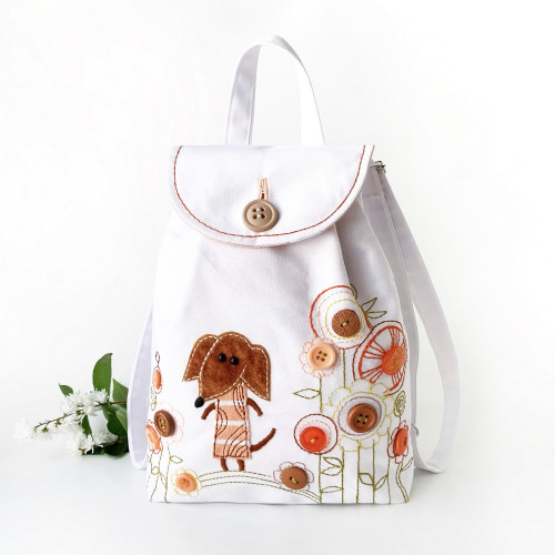 Backpack sewing kit. Collection Dachshunds