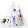Embroidery kids backpack. Collection  Bunnies. - Style 4