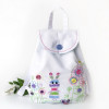 Embroidery kids backpack. Collection  Bunnies. - Style 6