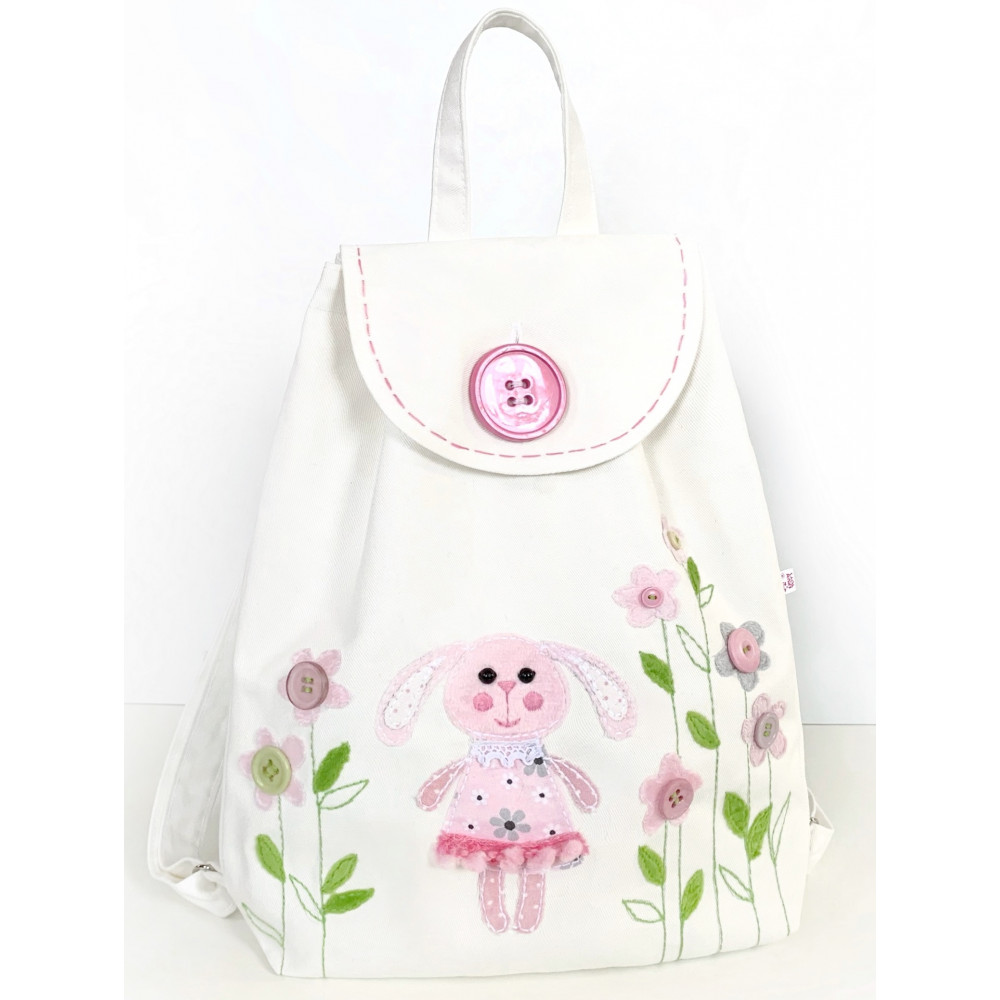 Girls Backpack sewing kit Bunny 9