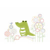 Backpack sewing kit Crocodile, Cricket, Caterpillar - Style 1