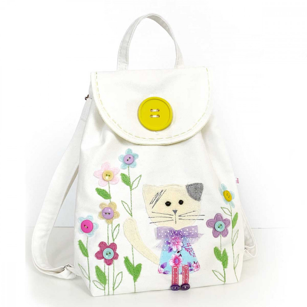 Toddler Backpack sewing kit Cat