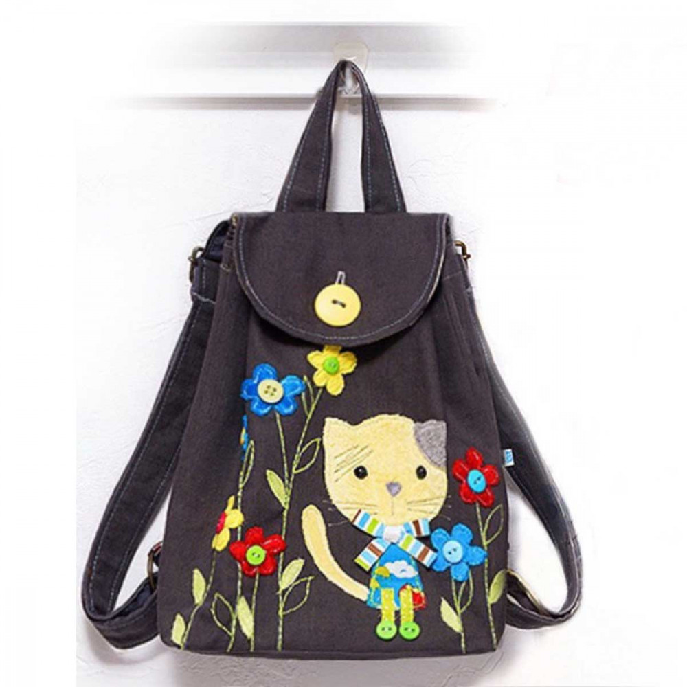 Toddler Backpack sewing kit Kitty