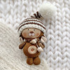 Bear in a hat with a pompon - 2 - Style 4