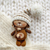 Bear in a hat with a pompon - 2 - Style 7