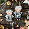 Christmas wooden decorations - wooden angels