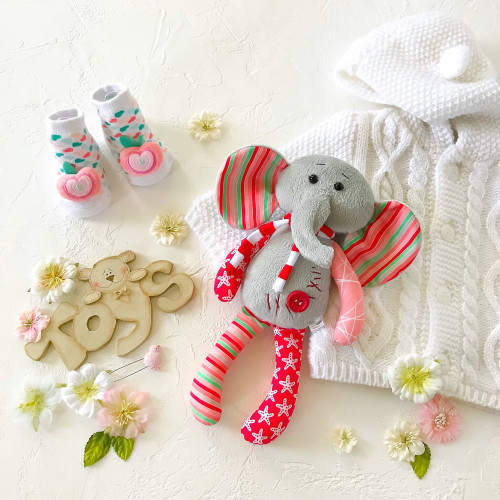 Elephant toy for sleep, baby shower gifts IrunToys