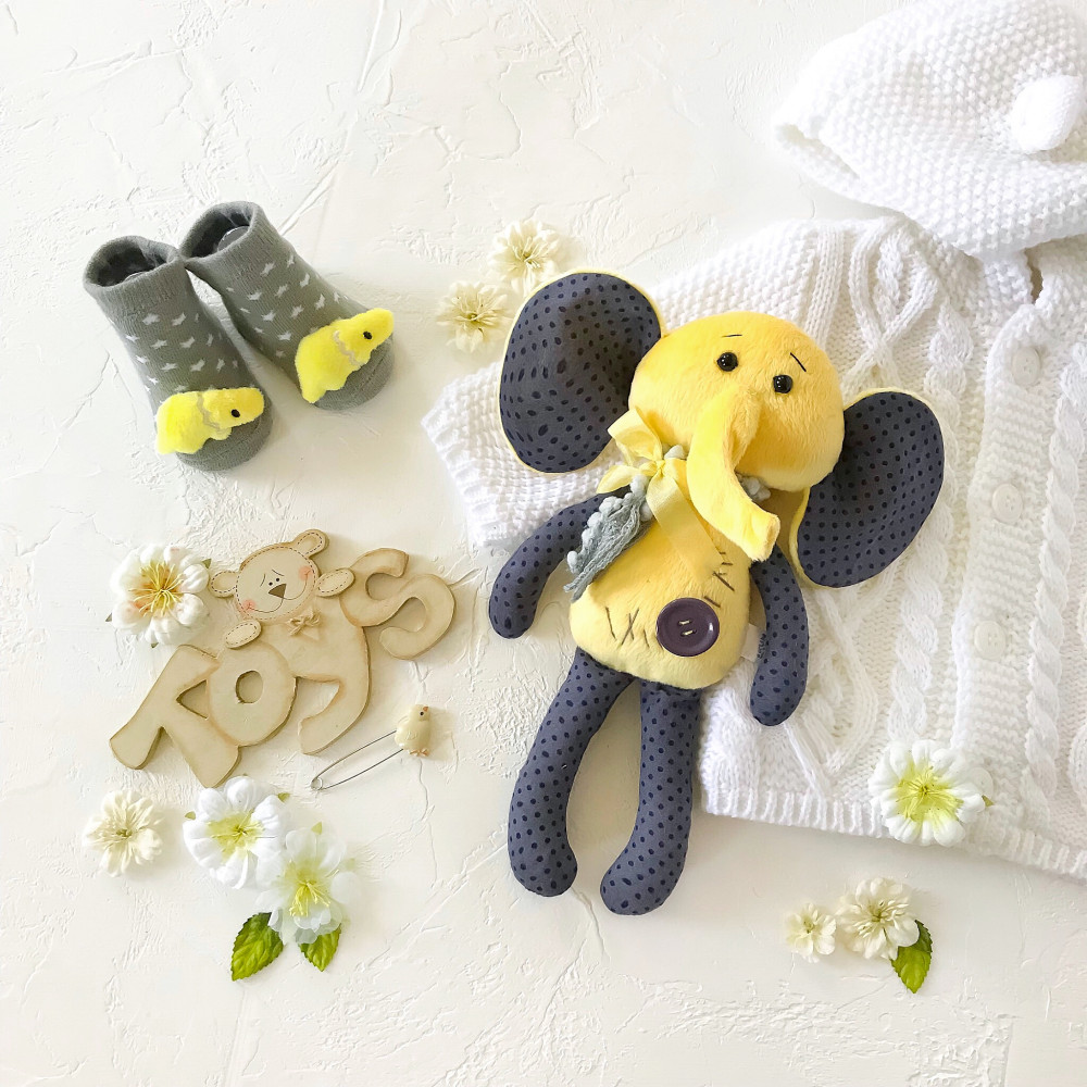 Elephant toy for sleep, baby shower gifts IrunToys