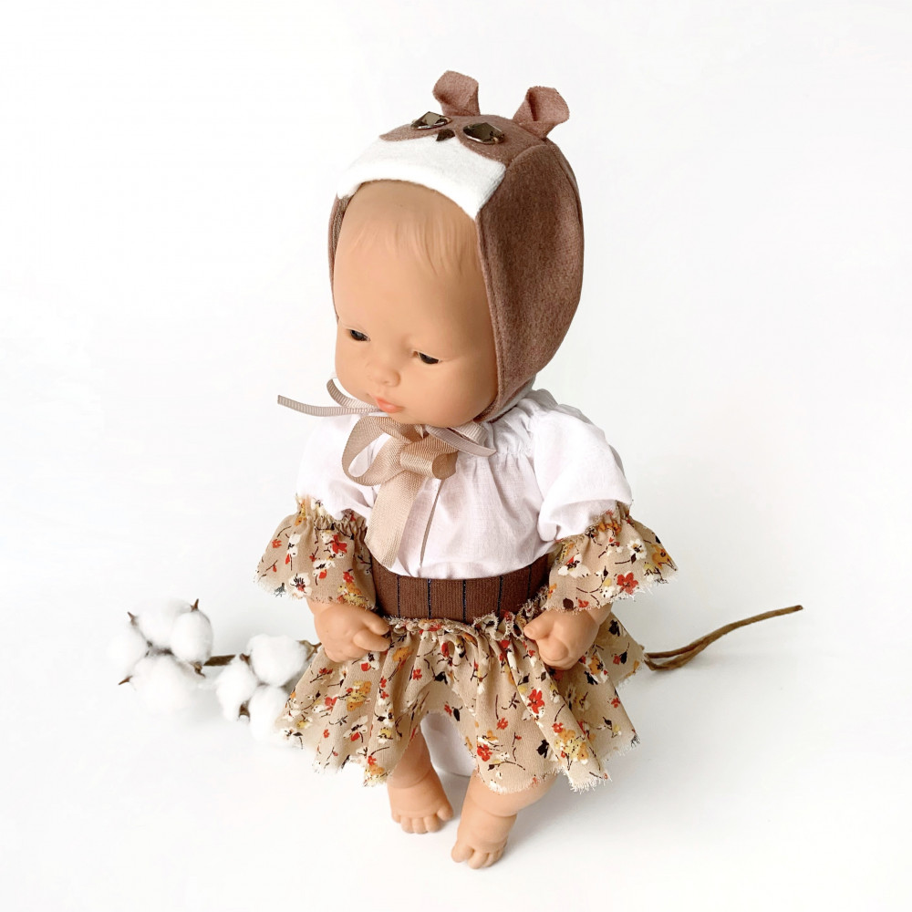 Комплект одягу для ляльки Minikane Paola Reina 13". Сова 4 (набір 24)